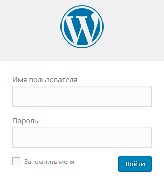 Страница входа в WordPress